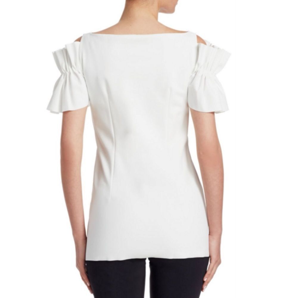 Chiara Boni La Petite Robe Tajina Top in White - Picture 2 of 7